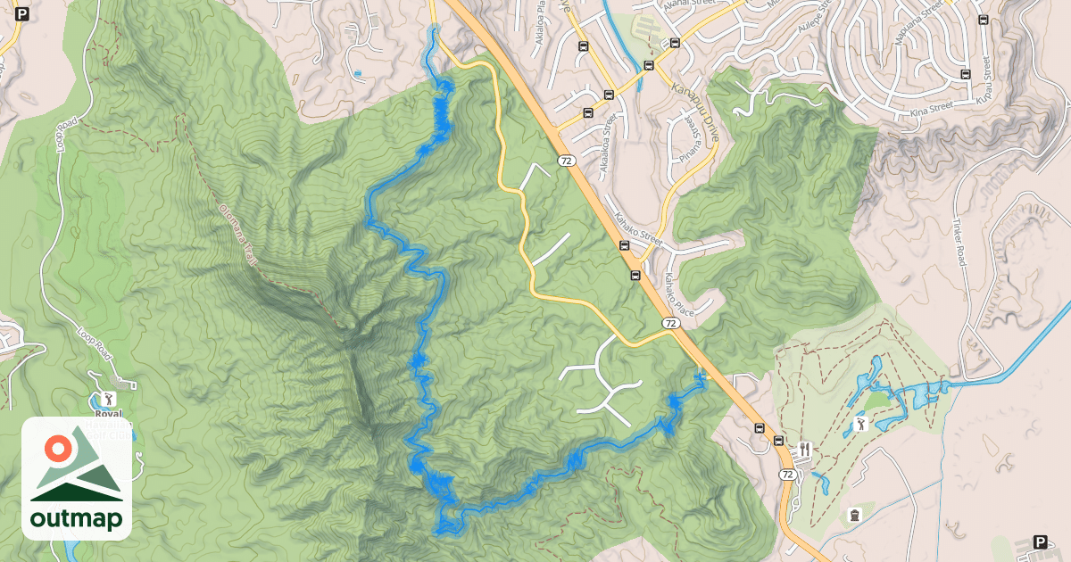 Map of Ohana Trail