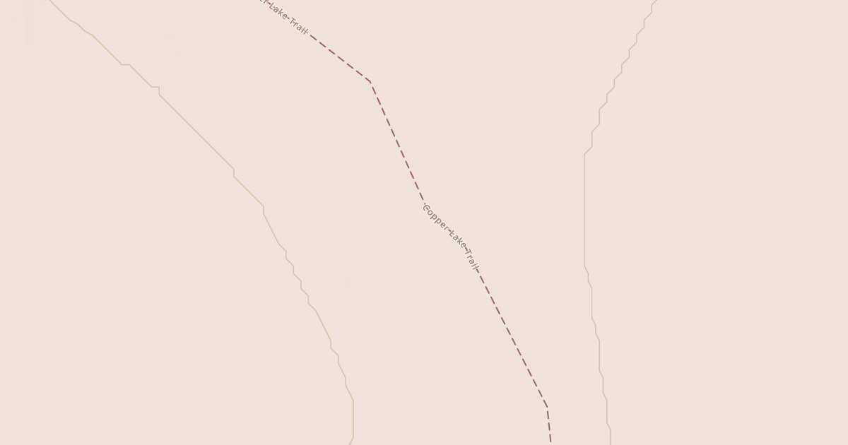 Map preview of Copper Lake Trail