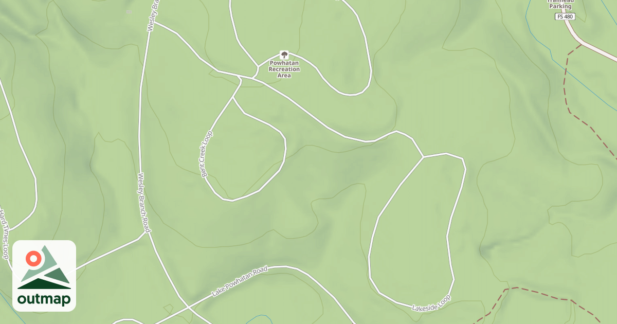 Map of LAKESIDE LOOP