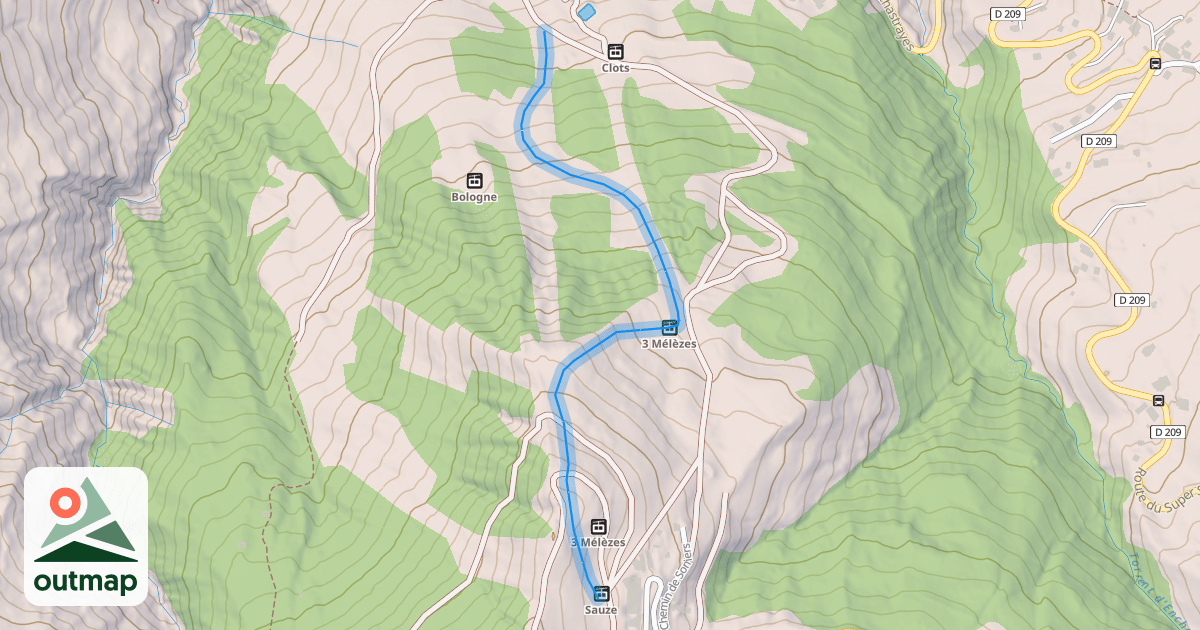 Map of Piste B