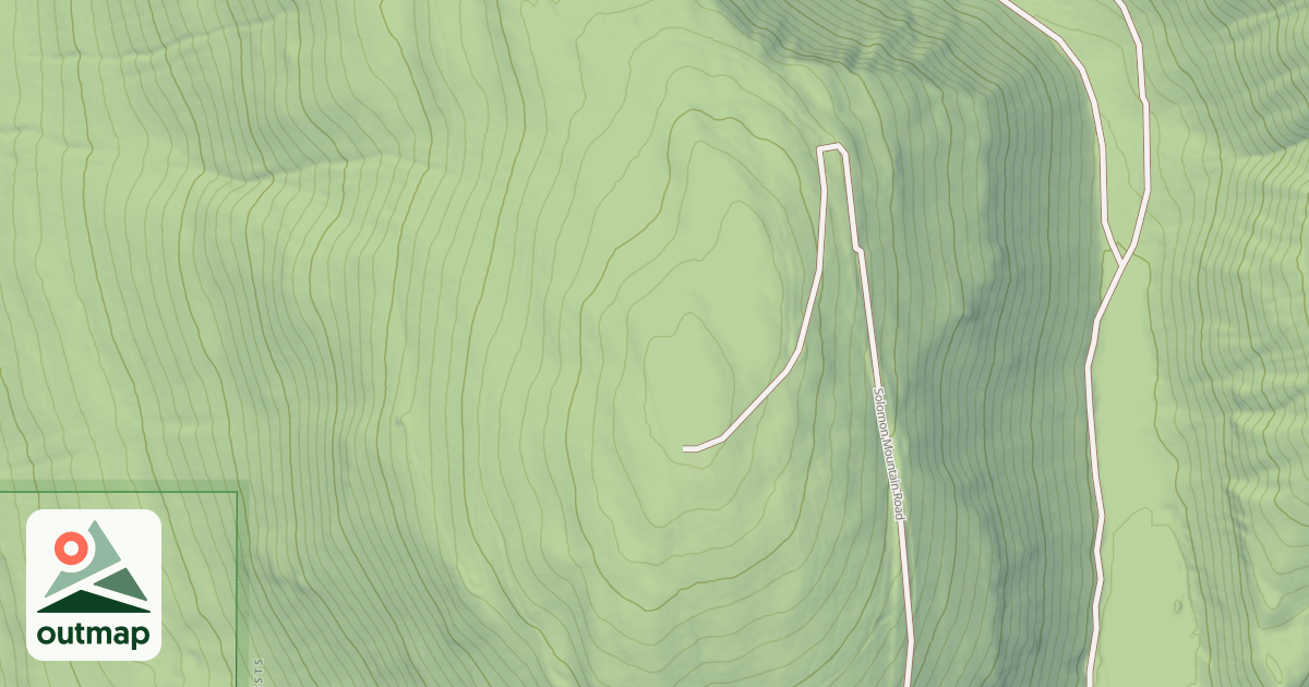 Map of SOLOMON MOUNTAIN A