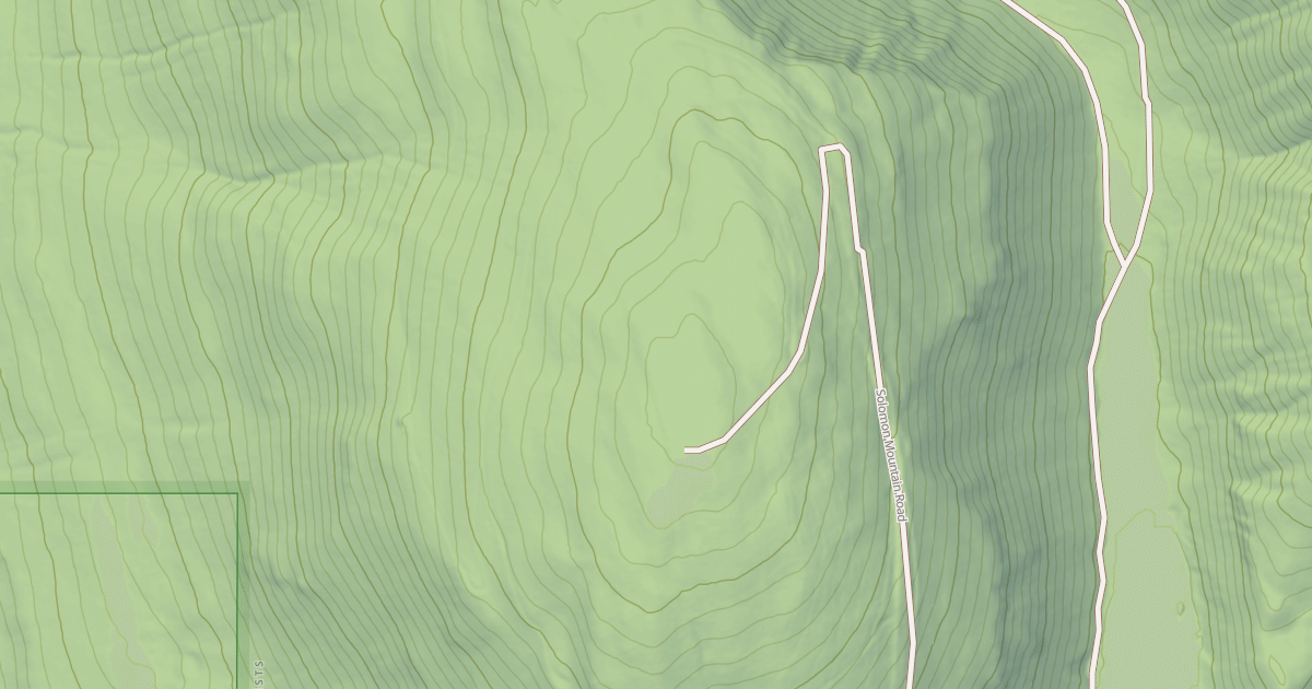Map preview of SOLOMON MOUNTAIN A