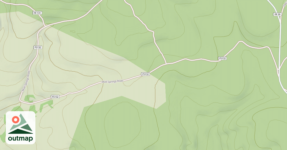 Map of MUD SPRINGS