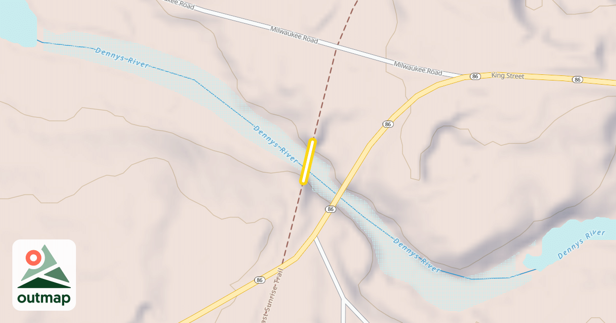 Map of Down East Sunrise Trail