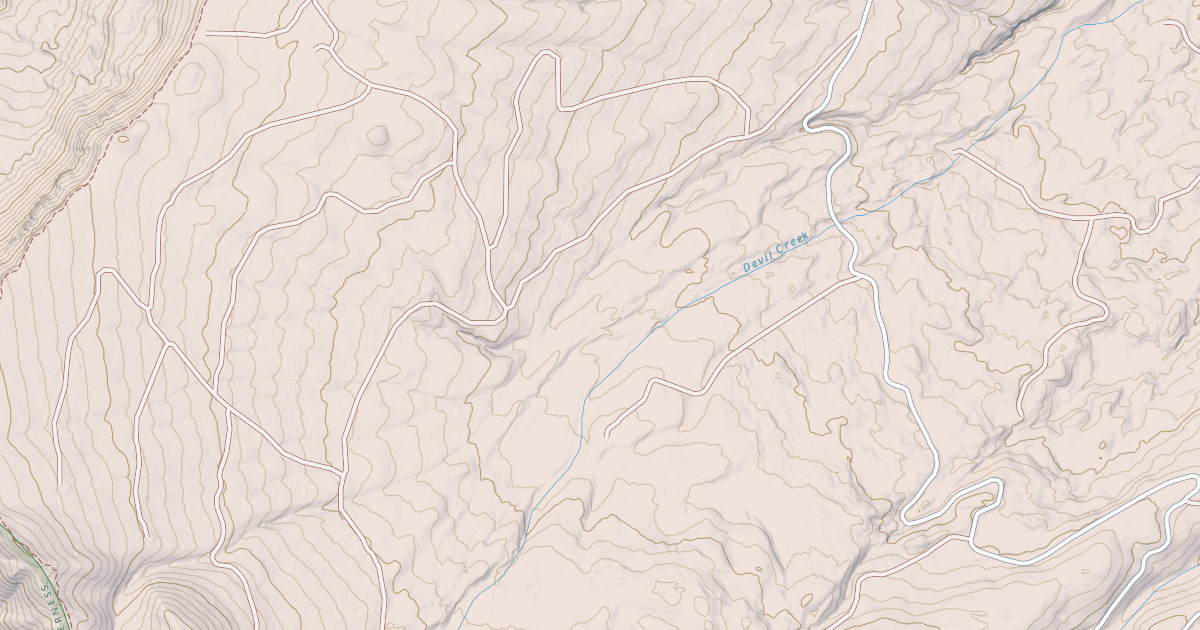 Map preview of USFS National Forest System Roads {5206C2CF-3435-45BE-9B2F-A67617B4CDD6}