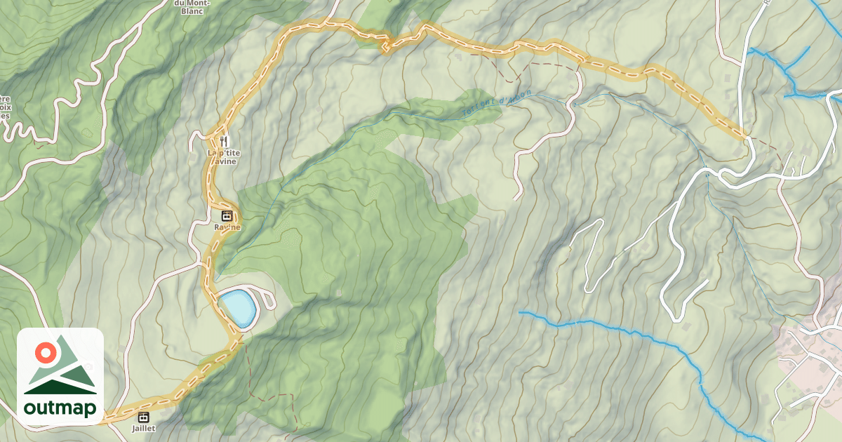 Map of Fouettaz-Jaillet