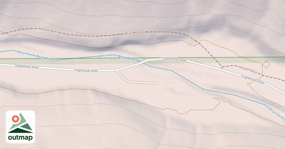 Map of DRY FORK DISPERSED I