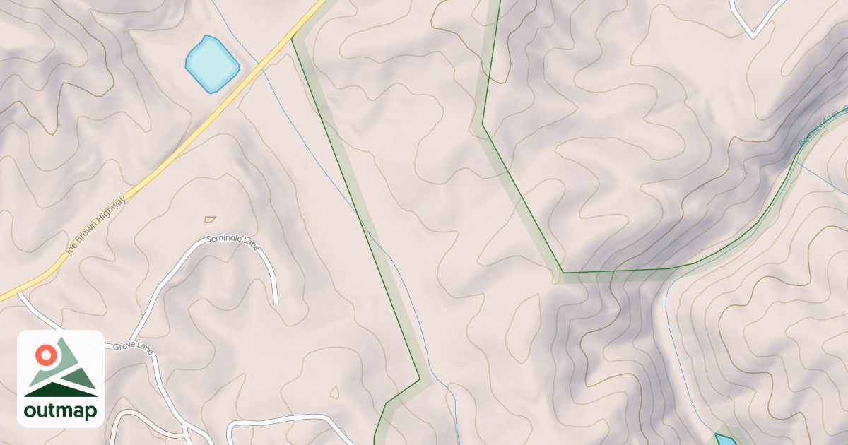Map of BEAVERDAM CREEK