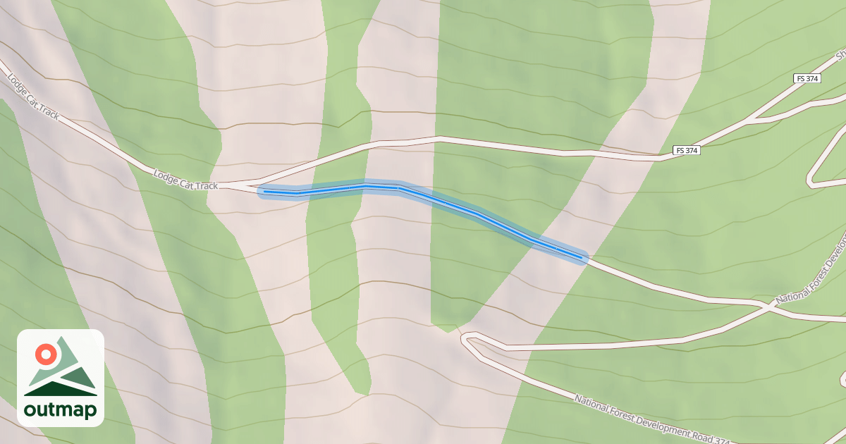 Map of Lodge Cat Track