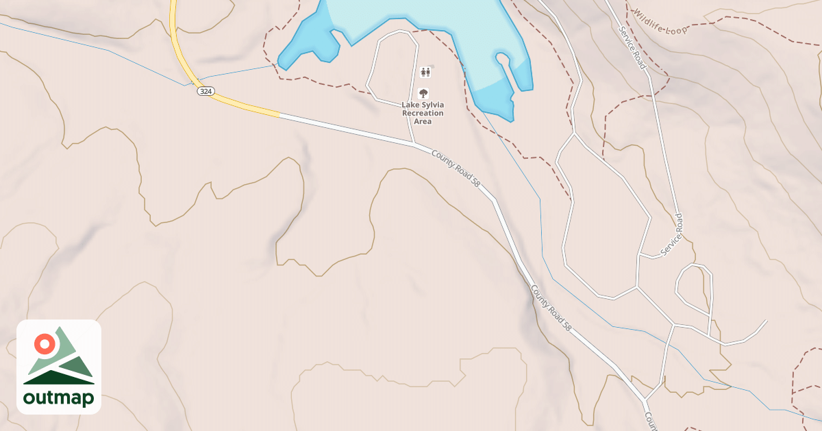 Map of NORTH FORK PINNACLE -LK SYLVIA