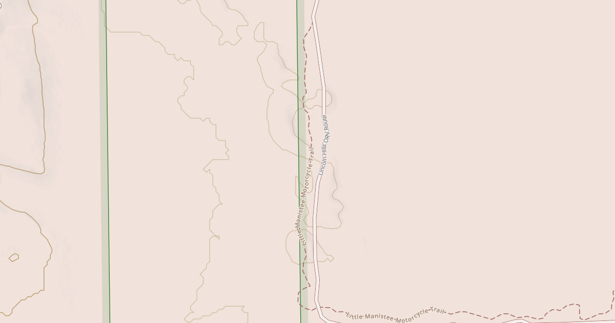 Map preview of Little Manistee Motorcycle Trail
