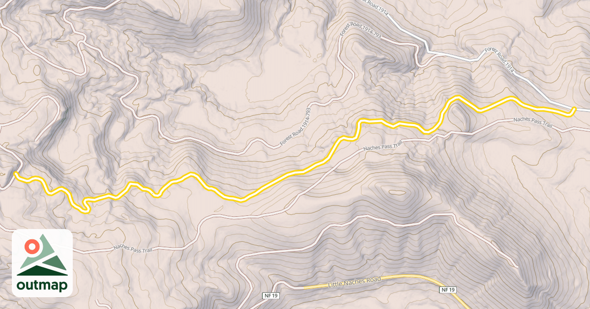 Map of Forest Road 1914-789