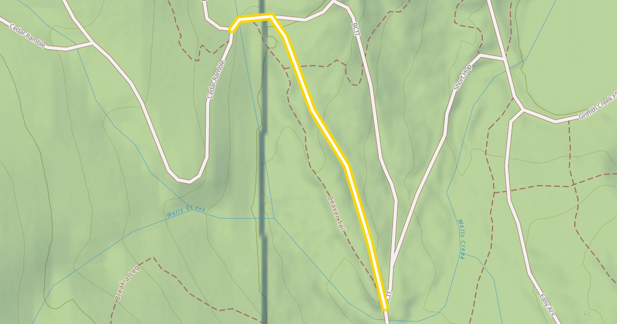 Map preview of Cedar Ramble