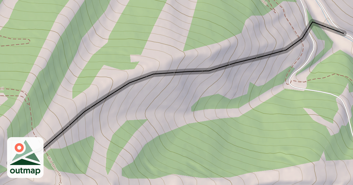 Map of Rendezvous Ridge