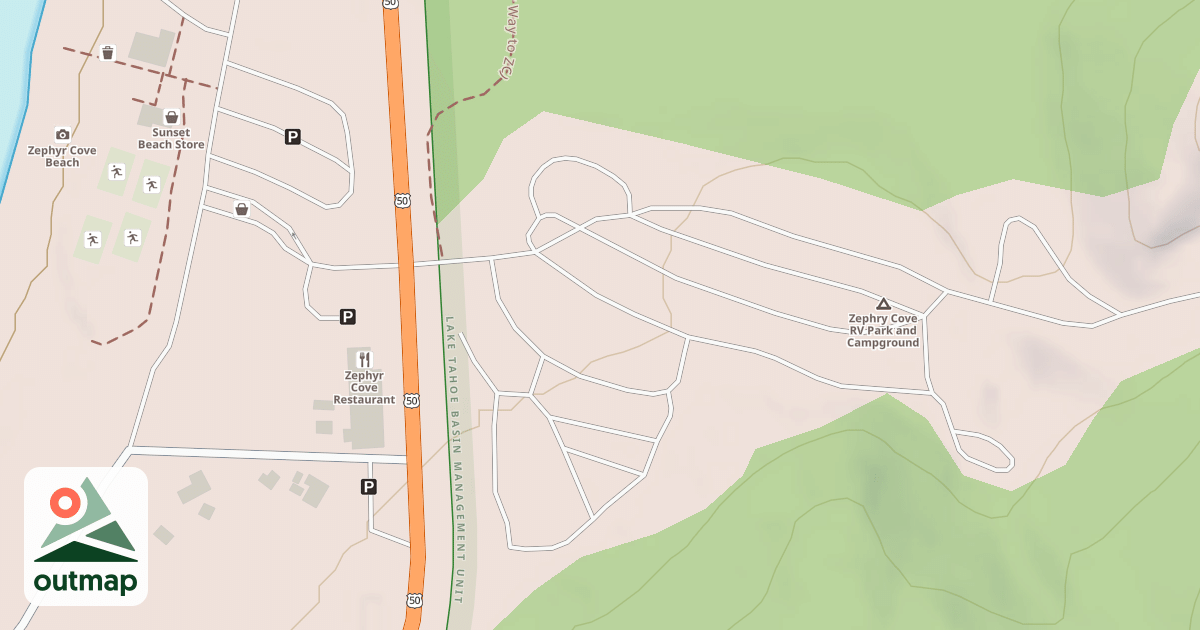 Map of CAMPGROUND SPUR A