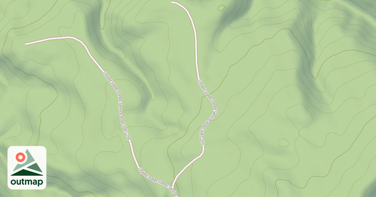 Map of USFS Motor Vehicle Use Map Roads {0802C5E0-A5C1-4786-951F-2CD5AB563729}