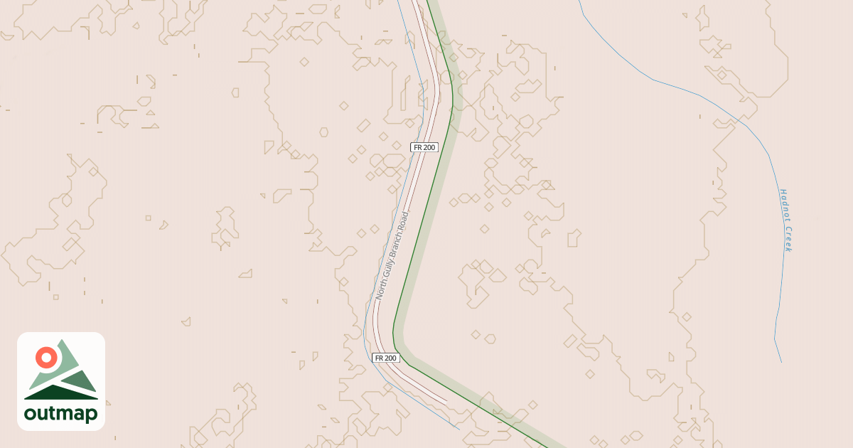 Map of N. GULLEY BRANCH