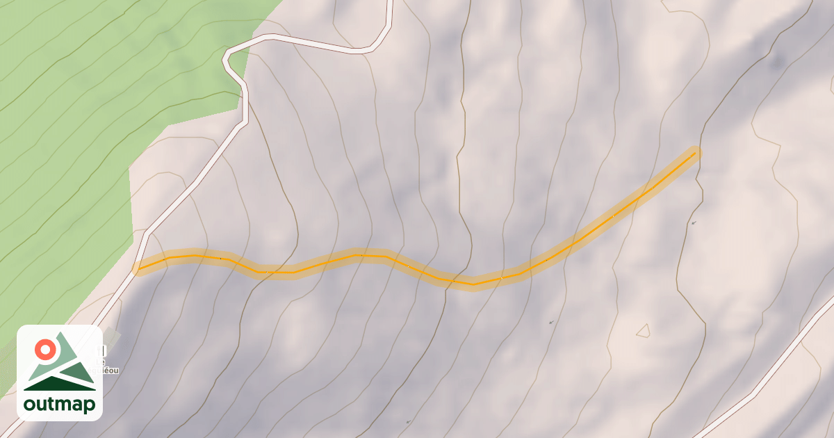 Map of Bretelle Hors Piste