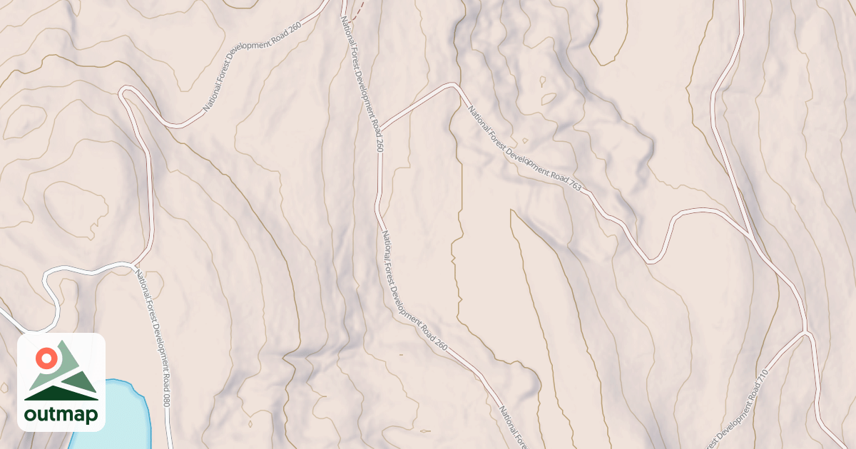Map of USFS Motor Vehicle Use Map Roads {08937AA1-C4D2-42AC-ABDE-747BAA908D48}