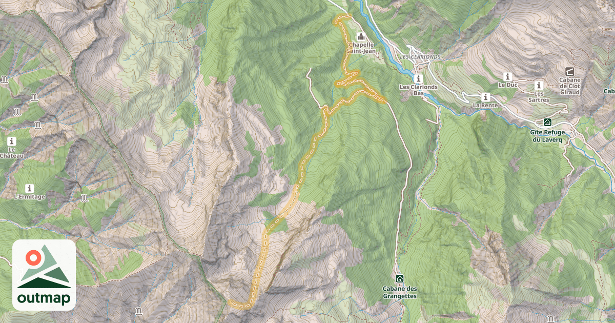Map of Le Dos de Chameau — Peynier