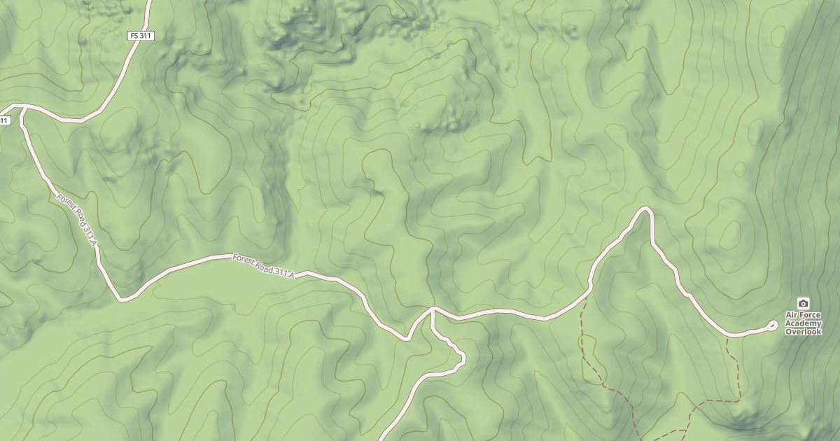Map preview of HELL CREEK SPUR