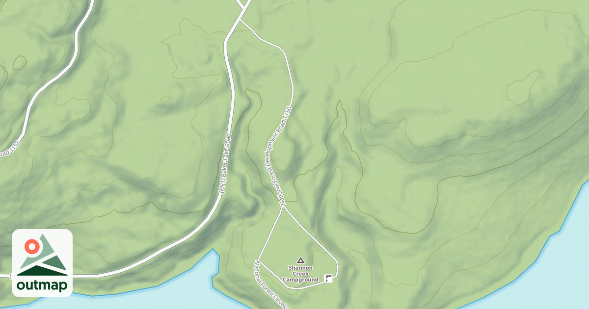 Map of SHANNON CR CG
