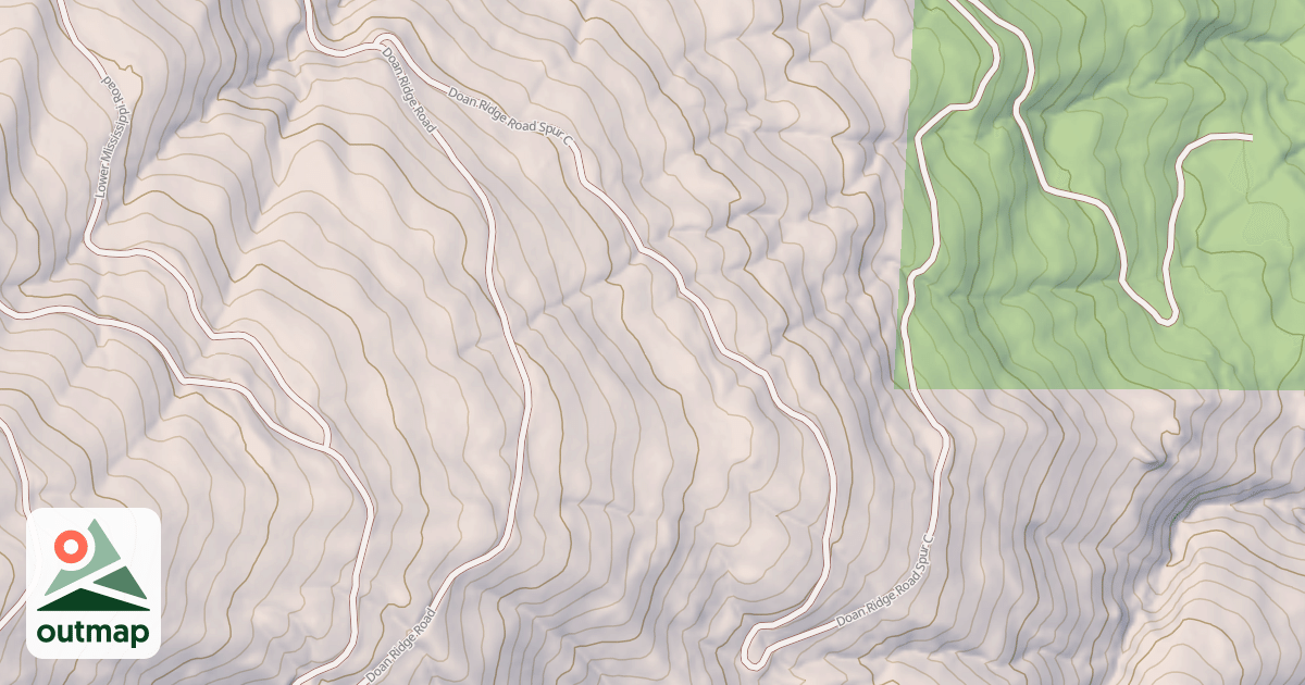 Map of DOAN RIDGE SPUR C