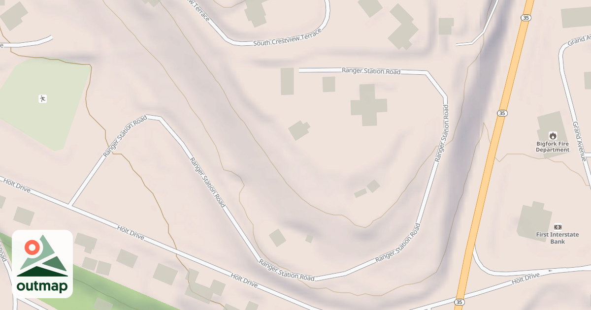 Map of BIGFORK RANGER STATION