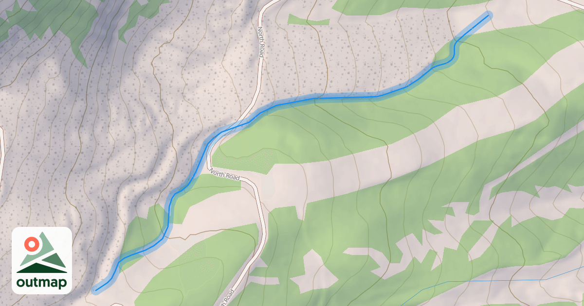Map of Harbor's Natural Halfpipe
