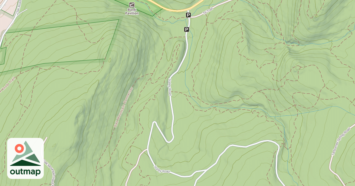 Map of Michaux State Forest – Snowmobile Trail System (Southern)