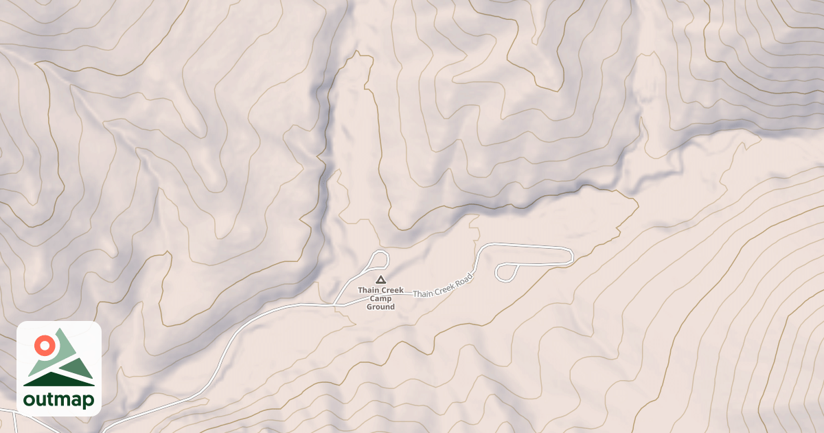 Map of Thain Creek