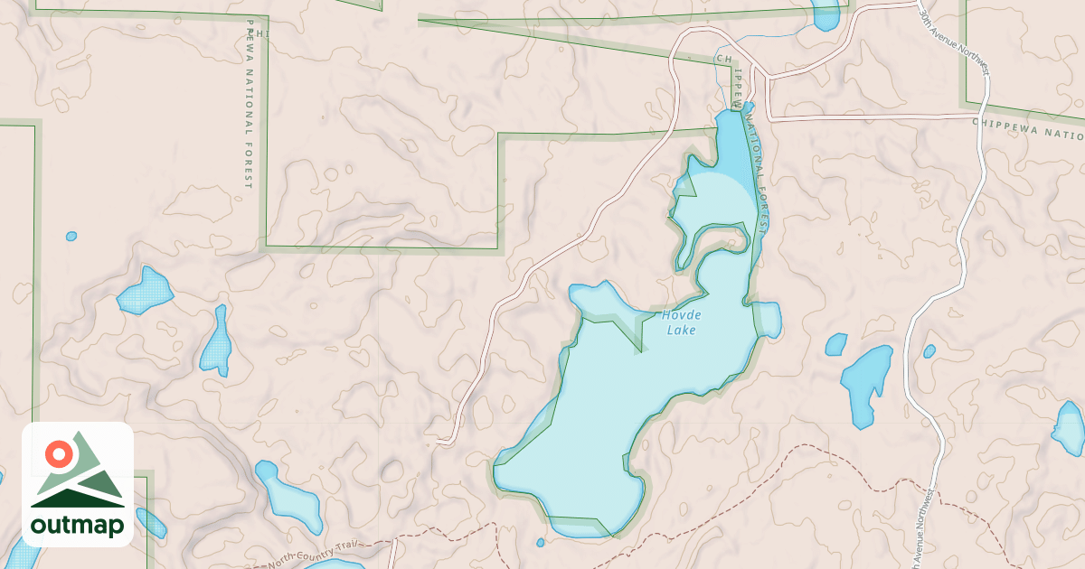 Map of Chippewa "C" Spur A Snomobile