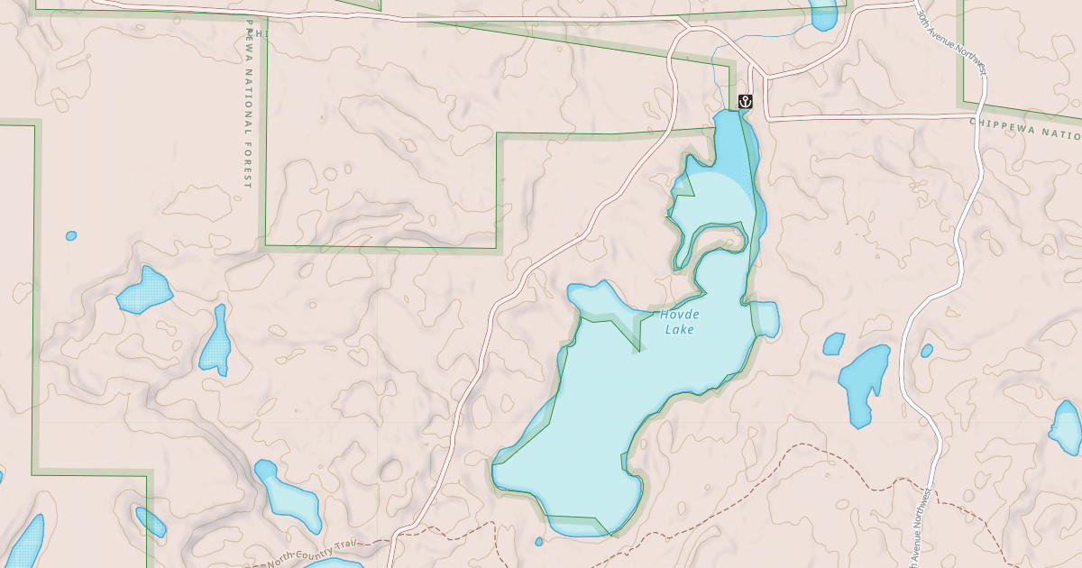 Map preview of Chippewa "C" Spur A Snomobile
