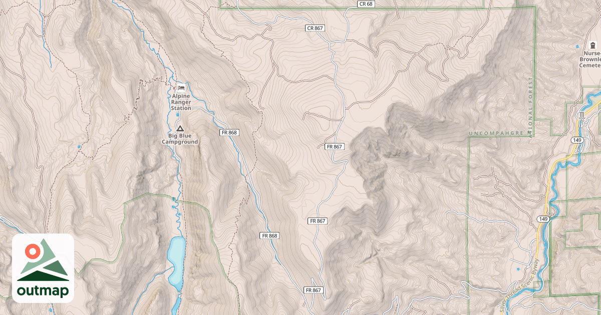 Map of Alpine Plateau Snowmobile