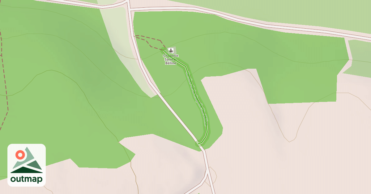 Map of Sentier de la chapelle Ste BEline