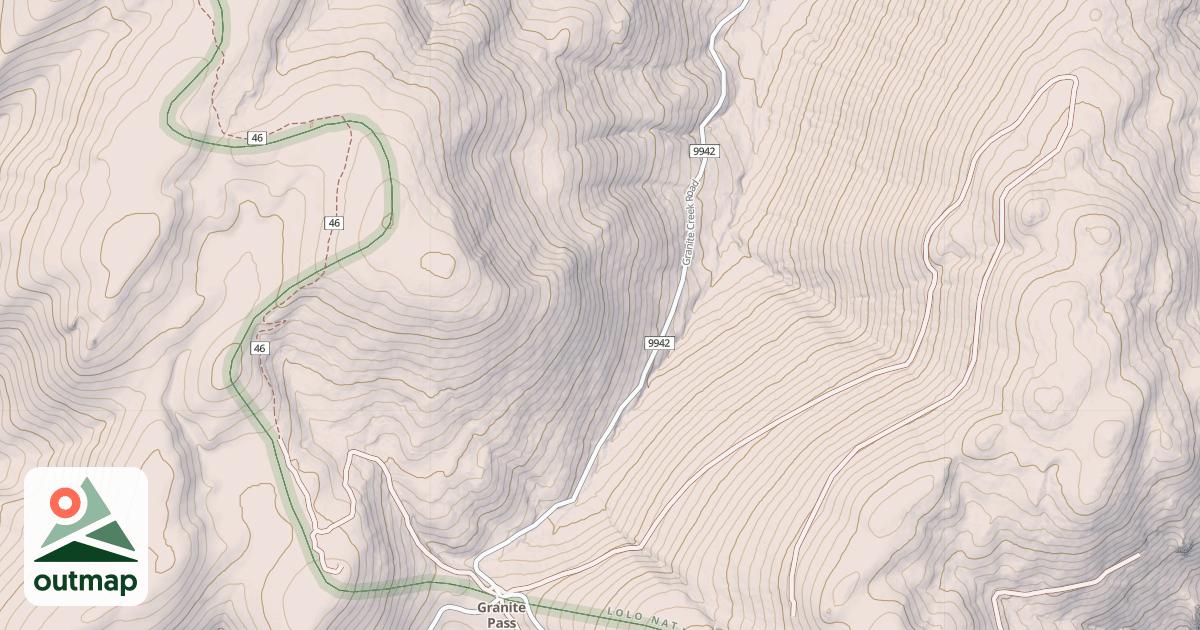 Map of GRANITE CREEK