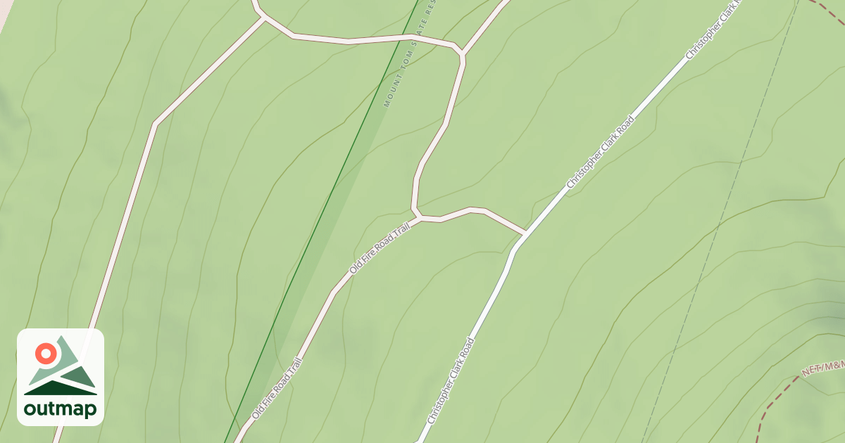 Map of Old Fire Road Trail