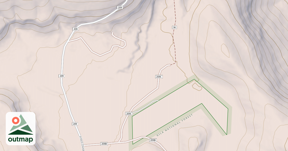 Map of 209 C