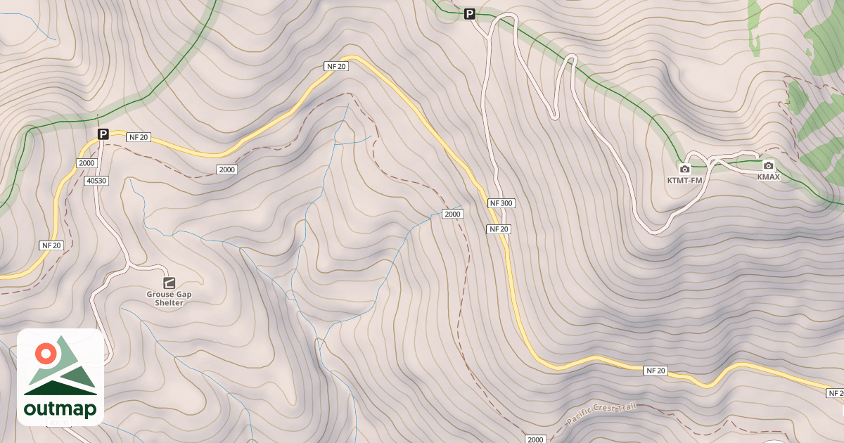 Map of SISKIYOU DIVIDE