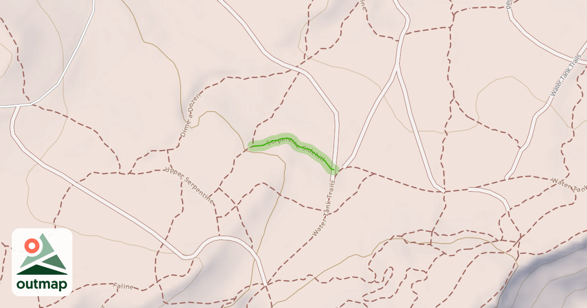 Map of Serpentine Sidehill