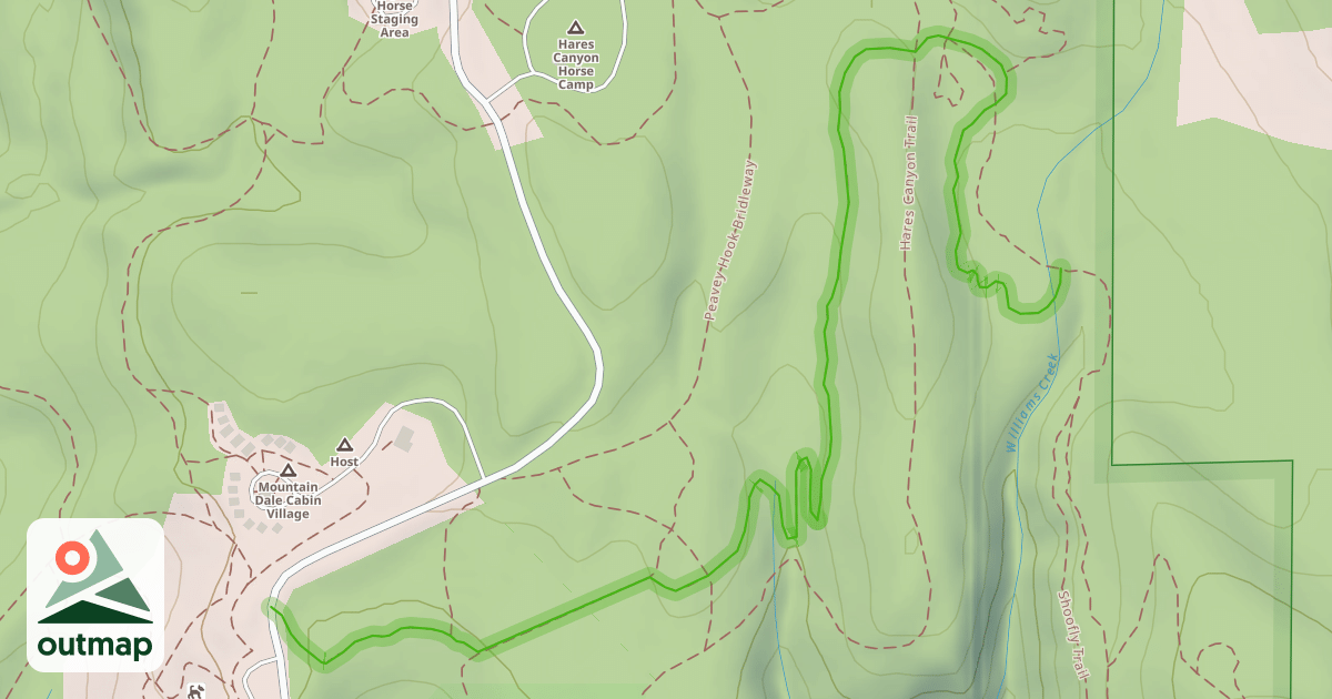 Map of Crosstie Trail