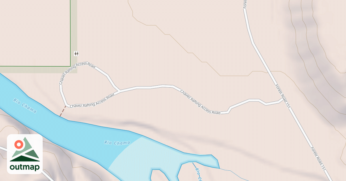 Map of CHAVEZ RAFTING ACCESS