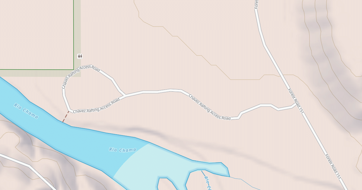 Map preview of CHAVEZ RAFTING ACCESS