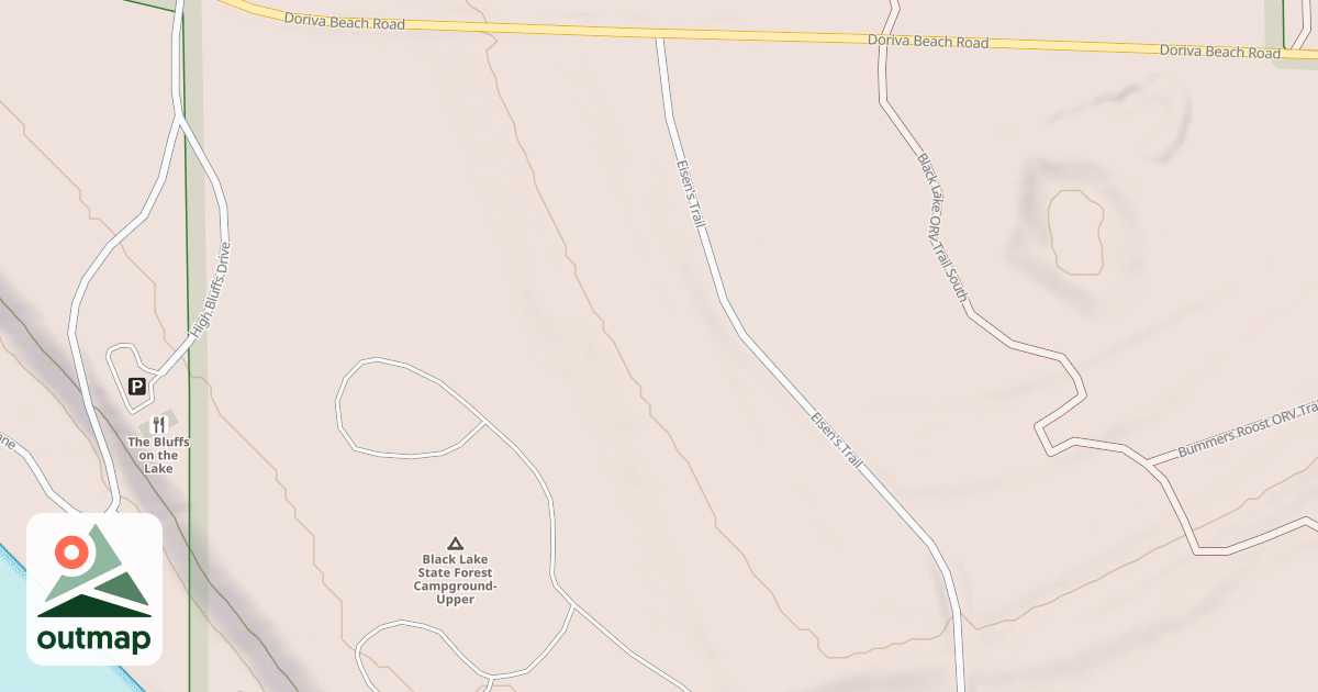 Map of Black Lake Trail