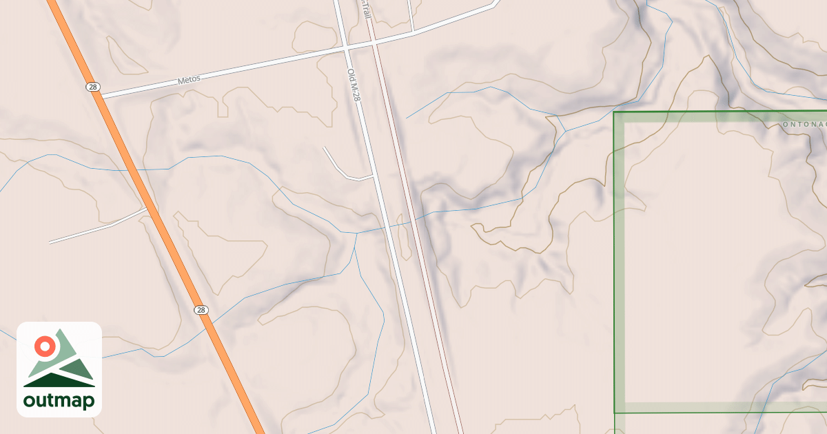 Map of Bessemer Snowmobile #8