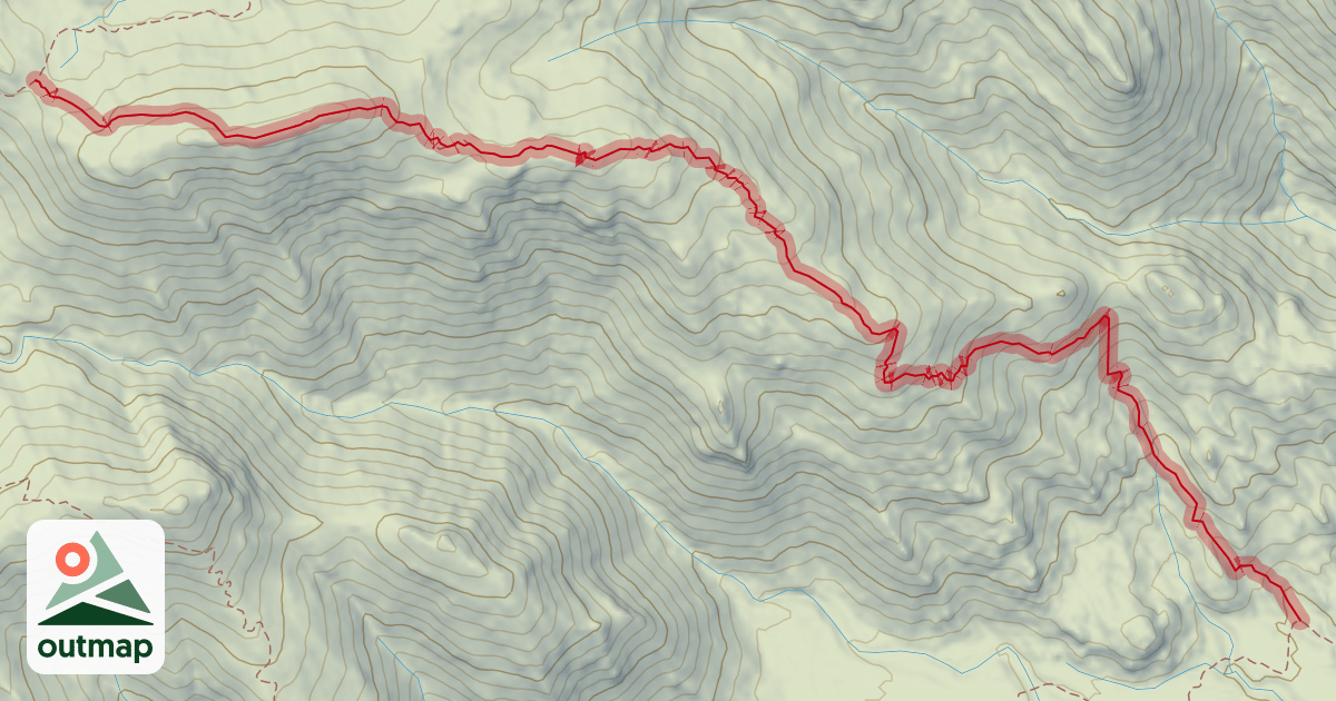 Map of Old Man Trail