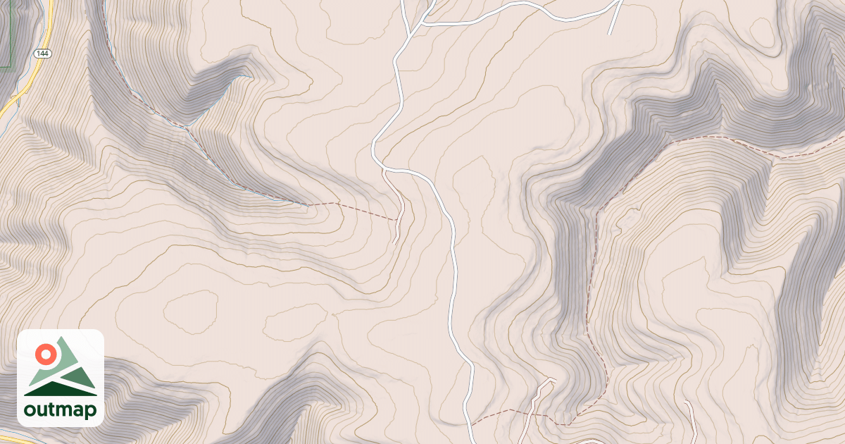 Map of Beech Creek Snowmobile Trails