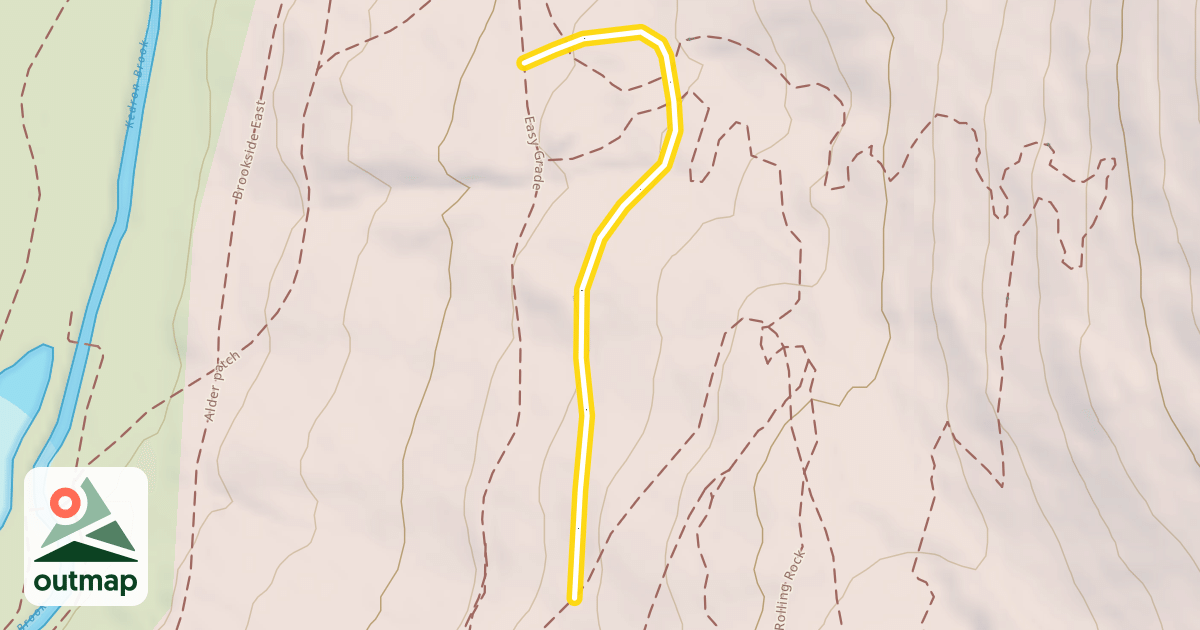 Map of Easy grade to TFW link