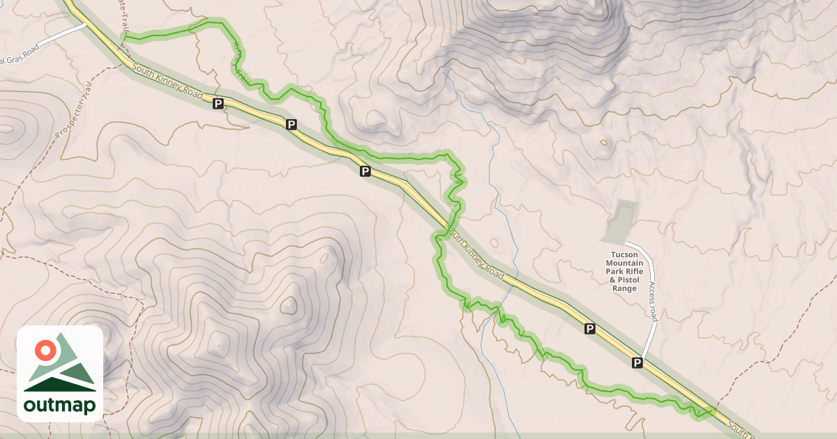 Map of Kinney Trail