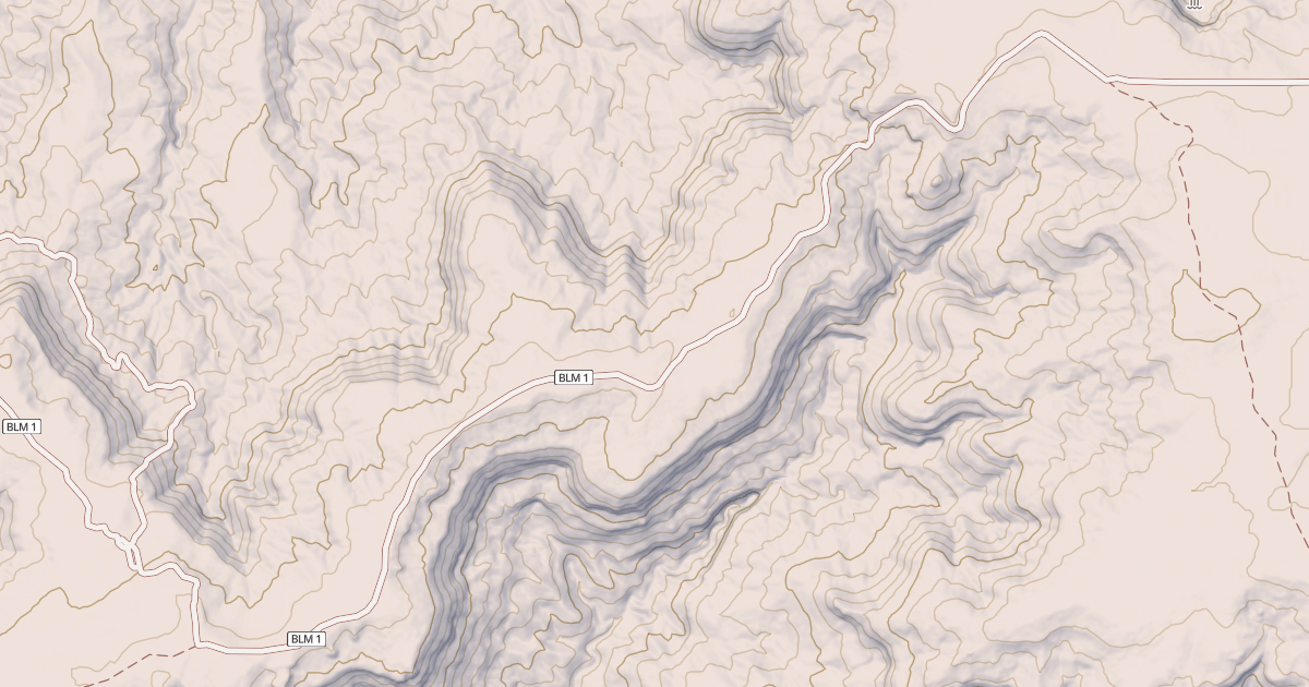Map preview of BLM National GTLF Public Motorized Roads 3274ea72-d5c0-4783-a5a0-2b198e79db40